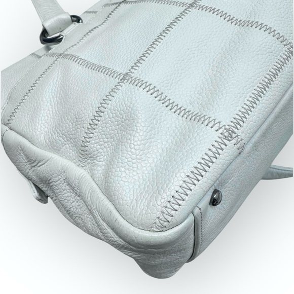 CHANEL 2003/04 Coco Bar Caviar Quilted Leather LAX Bowler/Shoulder Bag, Ivory - Picture 8 of 16
